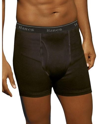 Hanes Ultimate Tagless Boxer Briefs-multiple Colors - Green