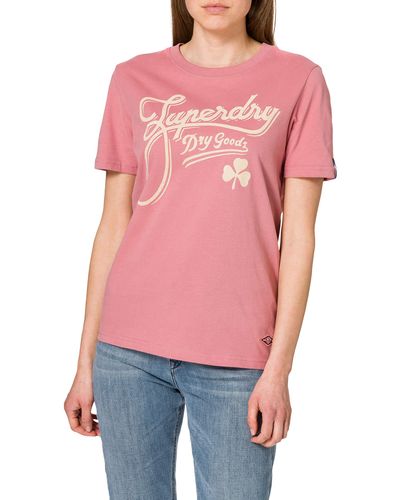 Superdry Workwear Graphic Tee T-Shirt - Pink