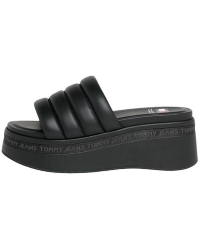 Tommy Hilfiger Tjw Wedge Sandal En0en02455 - Black