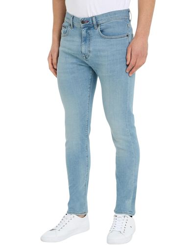 Tommy Hilfiger Slim Bleecker Pstr Bennet Blue Pantalones Vaqueros - Azul