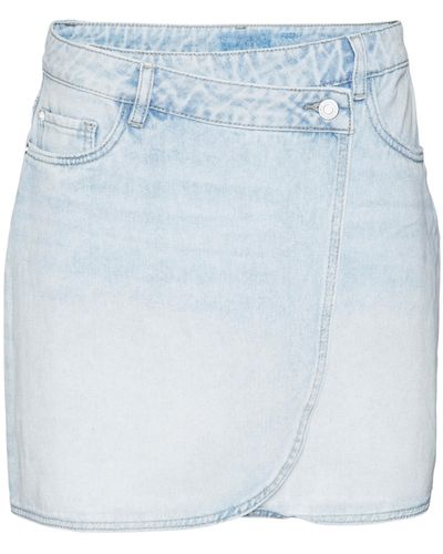 Vero Moda VMBETTY Short WRAP Denim Skirt GU3207 - Blau