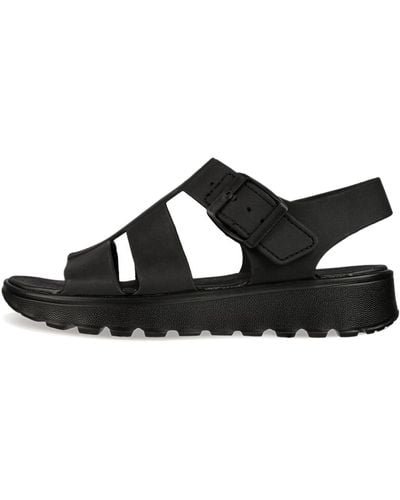 Skechers Footsteps Btb S Wedge Sandals Black 6 Uk
