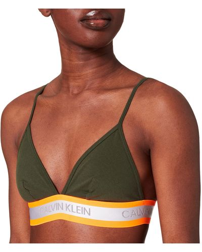 Calvin Klein Unlined Triangle Bikinioberteil - Grün