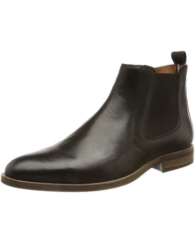 Tommy Hilfiger Essential Leather Chelsea Fashion Boot - Black