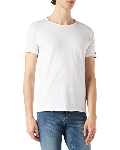 Replay T-Shirt Kurzarm mit Rundhals Ausschnitt - Weiß
