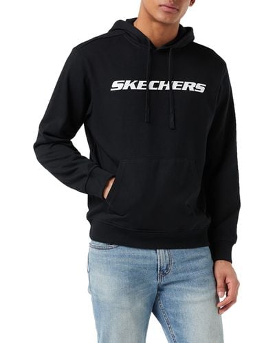 Skechers Heritage Pullover Hoodie Hooded Sweatshirt - Schwarz