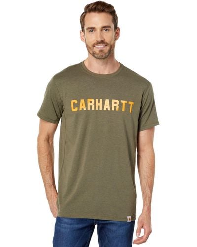 Carhartt Langarmshirt Force Flex Pocket - Grün
