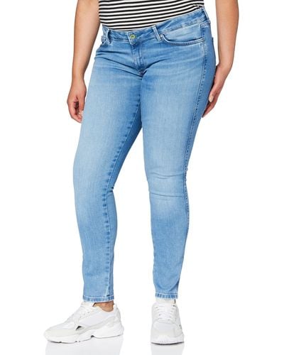 Pepe Jeans Pixie Stitch Jeans Voor - Blauw