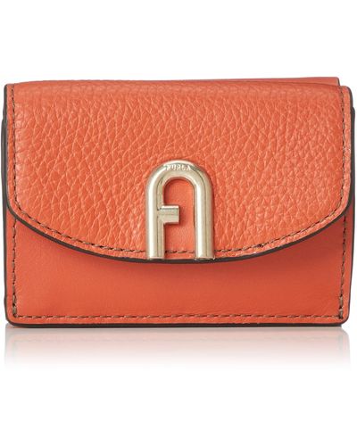 Furla Primula Compact Wallet Trifold S Tangerine - Orange