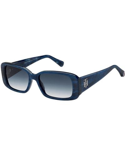 Tommy Hilfiger Th 1966/s Marbled Blue Men's Sunglasses
