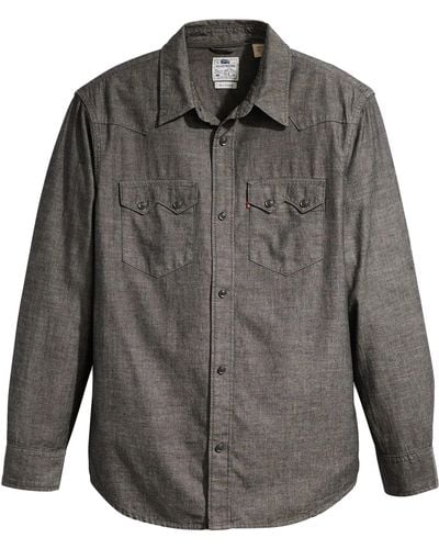 Levi's Sawtooth Relaxed Fit Western Shirt - Gris