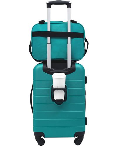 Wrangler Smart Luggage Cup Holder And Usb Port - Green