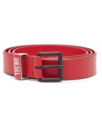 DIESEL B-Glossy Belt - Rosso