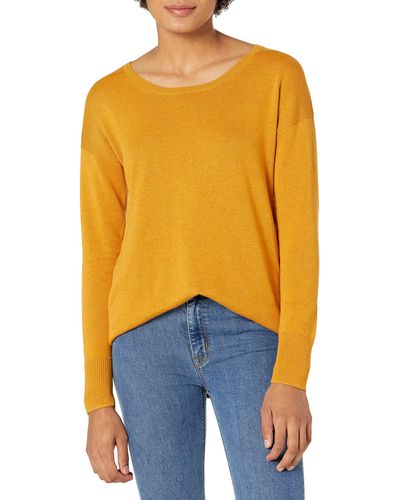 Amazon Essentials Maglione a Tunica Leggero a iche Lunghe Girocollo - Multicolore