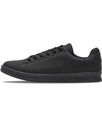 Hummel Sneaker Busan Synth. Erwachsene Atmungsaktiv Leichte Design Black - Schwarz