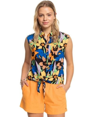 Roxy Sleeveless Shirt for - Ärmelloses Hemd - Frauen - M - Blau