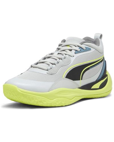 PUMA Mens Playmaker Pro Basketball Trainers Shoes - Blue, Blue, 12 - White