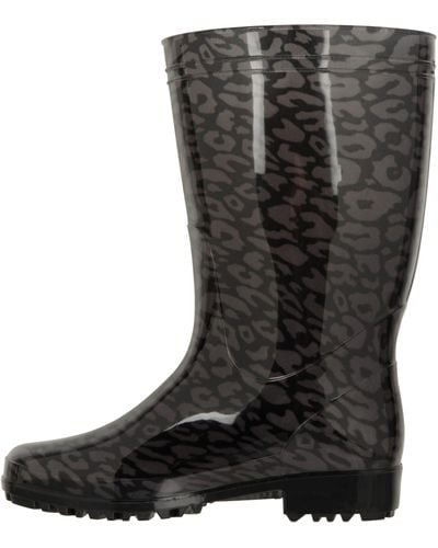 Mountain Warehouse Waterproof Rainboots With Cushioned Footbed & Deep Lugs - Black