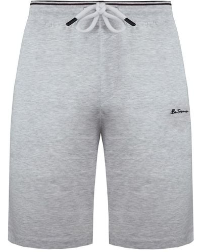 Ben Sherman Script Embroidered S Sweat Shorts 0065223l Grey