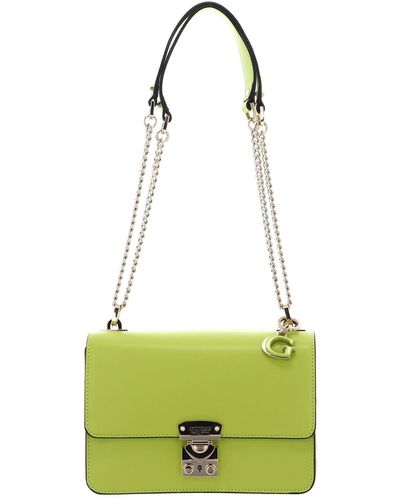 Guess Eliette Covertible Xbody Flap Chartreuse - Groen