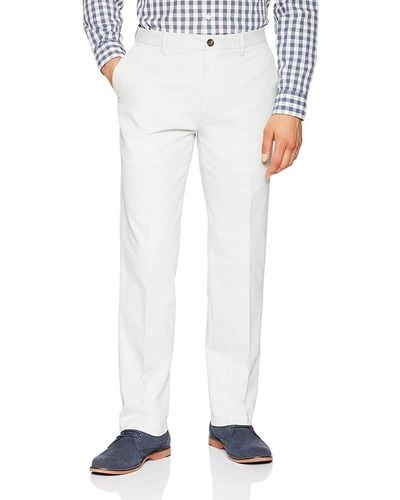 Amazon Essentials Classic-fit Wrinkle-resistant Flat-front Chino Trouser - White