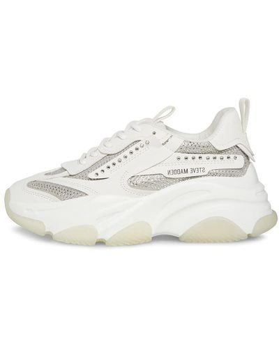 Steve Madden Sneaker Possessionss Donna - Bianco