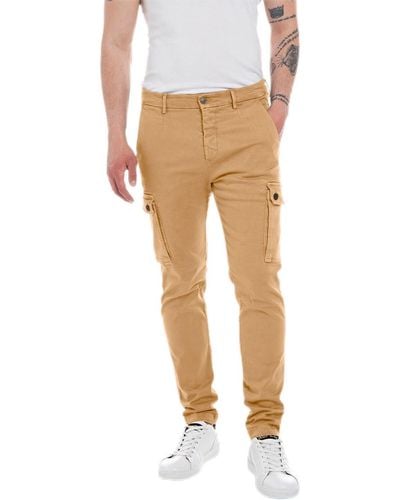 Replay M9649 Jaan Hypercargo Colour Jeans - Natural