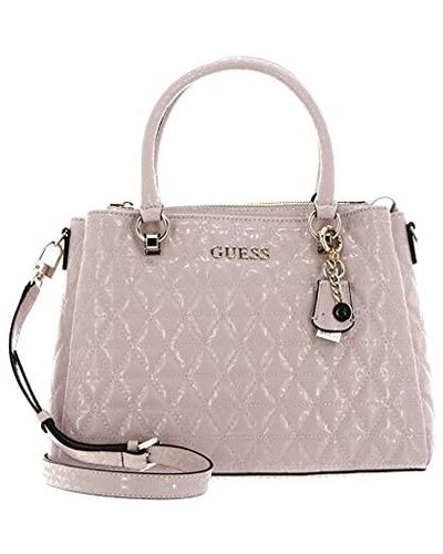Guess Wessex Tripple Compartment Satchel Blush - Pink