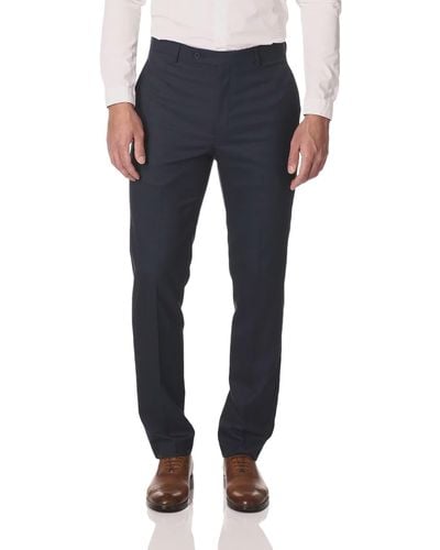 Calvin Klein X-fit Slim Stretch Suit Separate (blazer And Pant), Navy Pant, 34w X 32l - Blue
