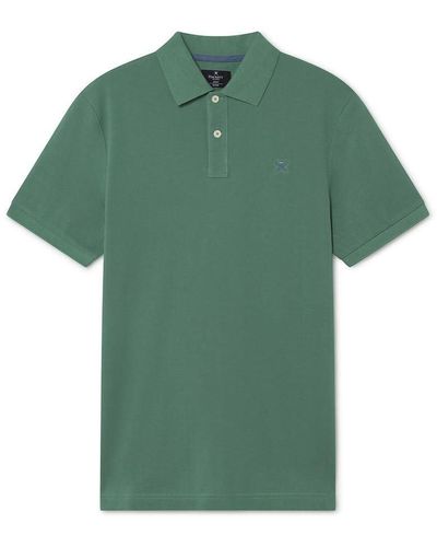 Hackett Slim FIT Logo Polo Shirt - Grün