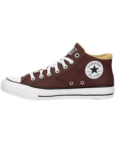 Converse Chuck Taylor All Star Malden Street Mid High Canvas Sneaker – Schnürverschluss Stil – - Braun