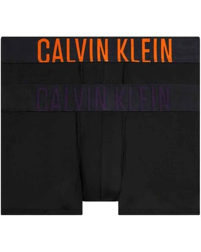Calvin Klein Lot de 2 Boxershorts Low Rise Caleçons Stretch - Noir