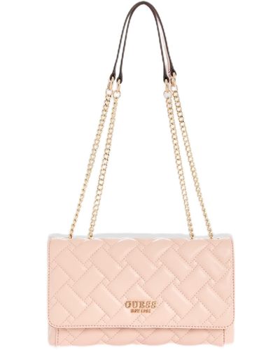 Guess Alanna Convertible Crossbody Flap - Roze