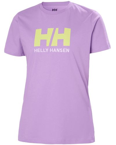 Helly Hansen Hh Logo T-Shirt - Lila