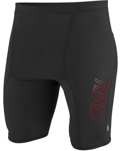 O'neill Sportswear S Skins Upf50+ Sun Protection Rash Black Surfer Shorts In Xxxl / 3xl - Grey