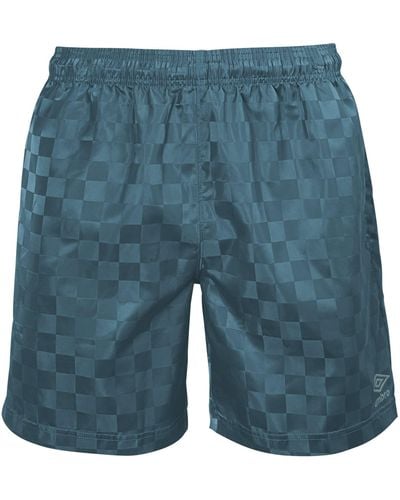 Umbro Schachbrett Shorts - Blau