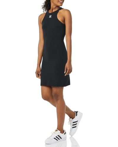 adidas Originals Adicolor Essentials Rib Tank Dress - Black