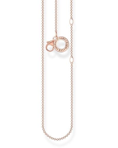 Thomas Sabo Rose Gold 925 Sterling Silver Charm Necklace 38-45cm Length - Multicolour