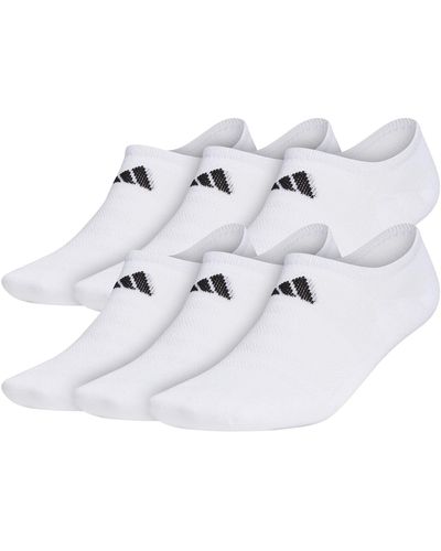 adidas Superlite Super-no-show Socks 6 Pairs - White