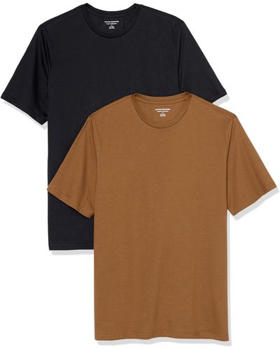Amazon Essentials T-Shirt Ras-Du-Cou à ches Courtes - Rouge