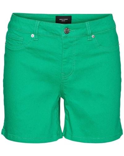 Vero Moda Vmwild Seven Nw Col Shorts - Green