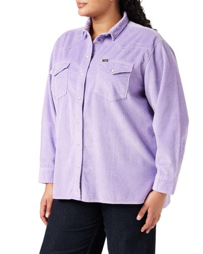 Wrangler Western Overshirt Shirt - Purple