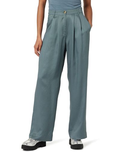 The Drop Amalia Relaxed Pleated Trousers - Blue