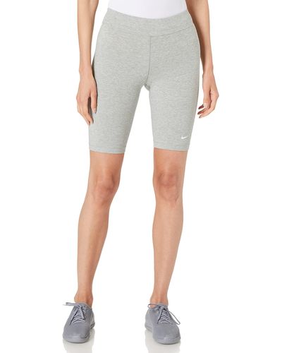 Nike W NSW ESSNTL Bike Short LBR MR Leggings - Grigio