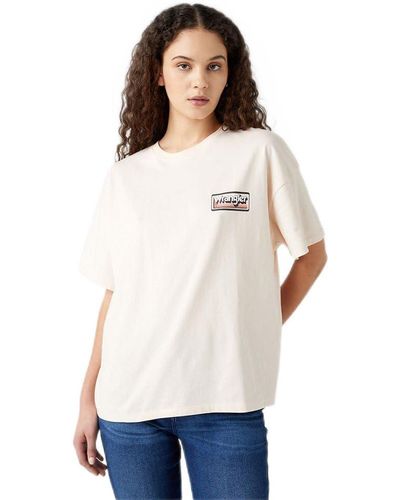 Wrangler Girlfriend Tee T-Shirt - Bianco