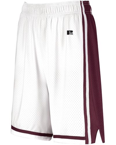Russell Standard Ladies Legacy Basketball Shorts - White