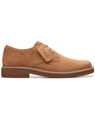 Clarks Clarkdalederby Suede Shoes In Standard Fit Size 11 - Brown