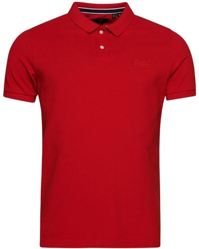 Superdry Polo liso Sweat-Shirt À Capuche Sport - Rouge
