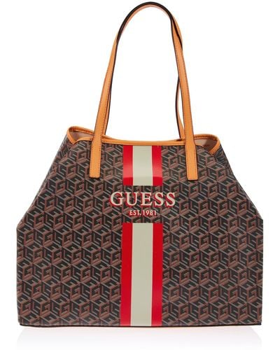 Guess Vikky Large Tote - Marrón