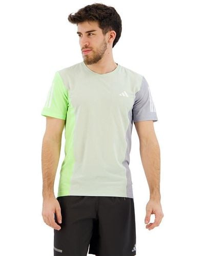 adidas Own The Run Colorblock Tee T-Shirt - Grün